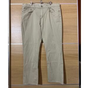 Joseph Abboud men's 42 x 32 Brushed Denim casual Pants Beige Classic Fit EUC